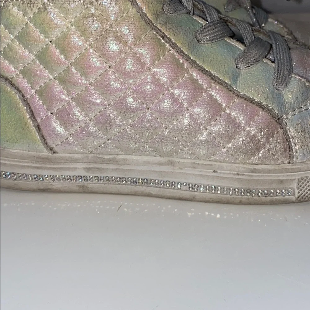 Justice Quilted Holographic High Tops
